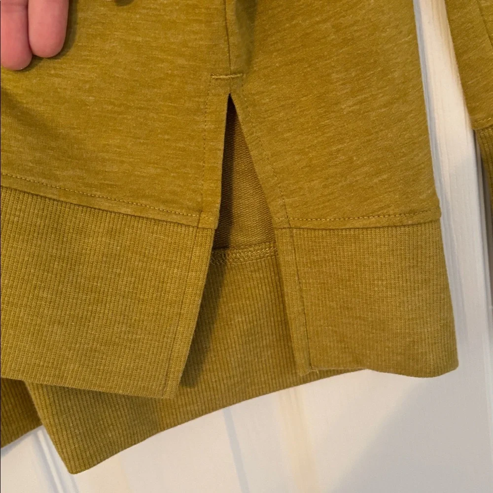 SONOMA TUNIC PULLOVER SWEATSHIRT in Mustard Yellow Size XL - Picture 3 of 4